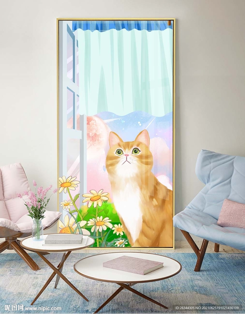 小猫装饰画