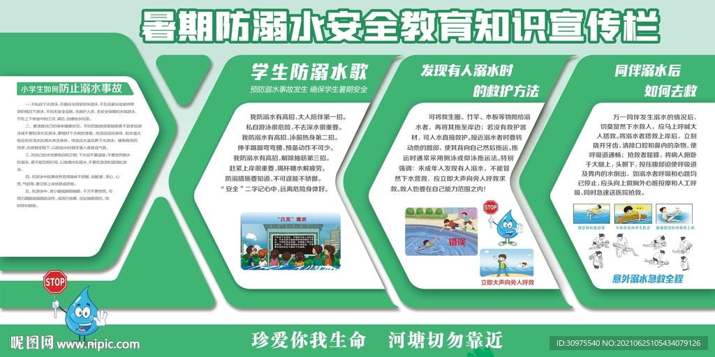 校园安全宣传展板