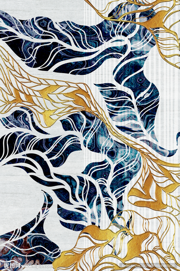 装饰画 抽象画 线条