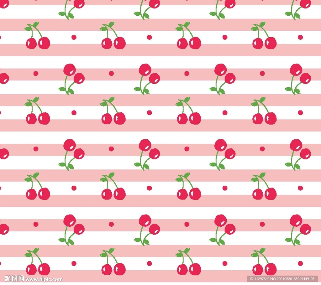 樱桃卡通底纹