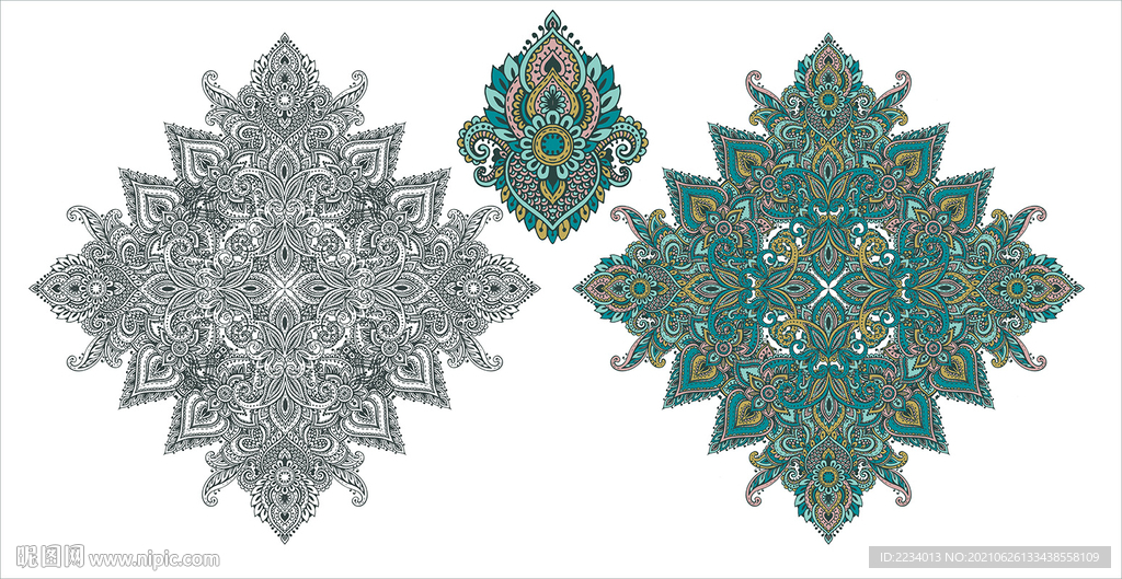 彩色地毯花纹