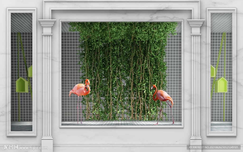 北欧背景墙