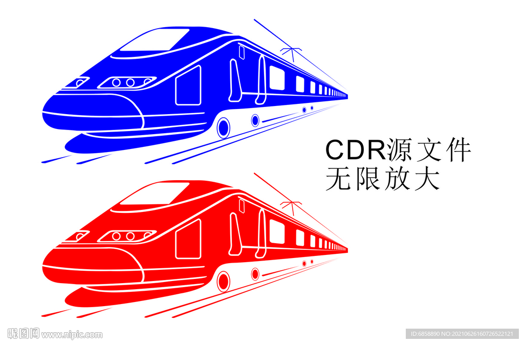 键 词:火车 列车 动车 高铁 和谐号 复兴号 造型 雕刻 矢量 图