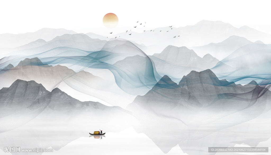 水墨山水画