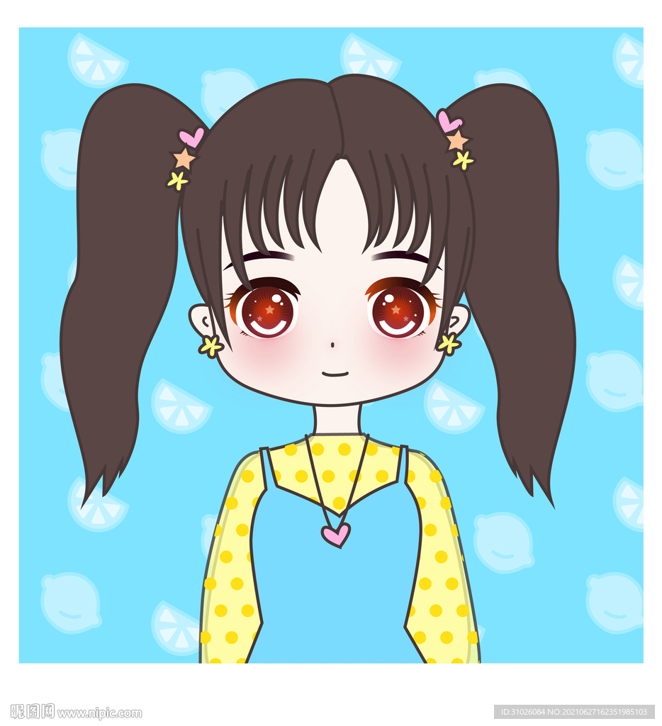 柠檬卡通女孩