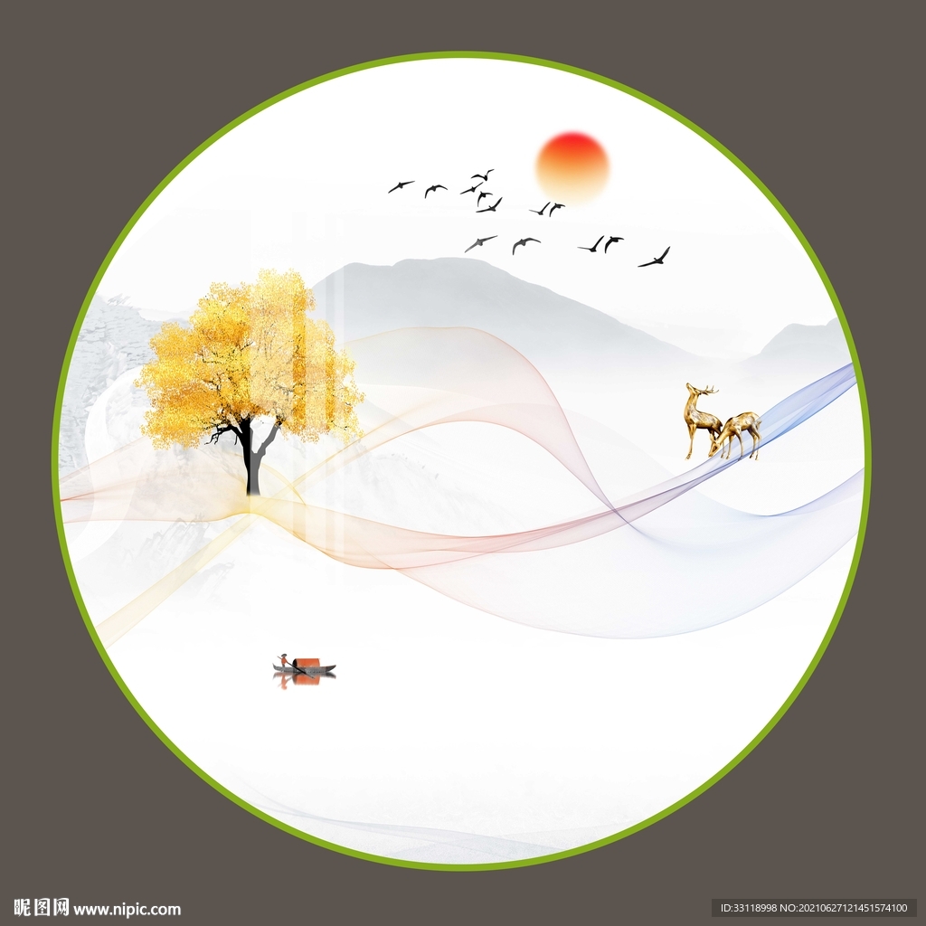 新中式水墨山水