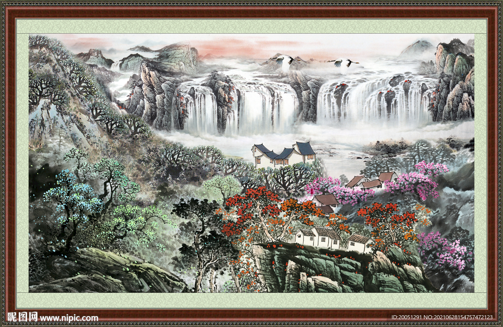 国画山水 