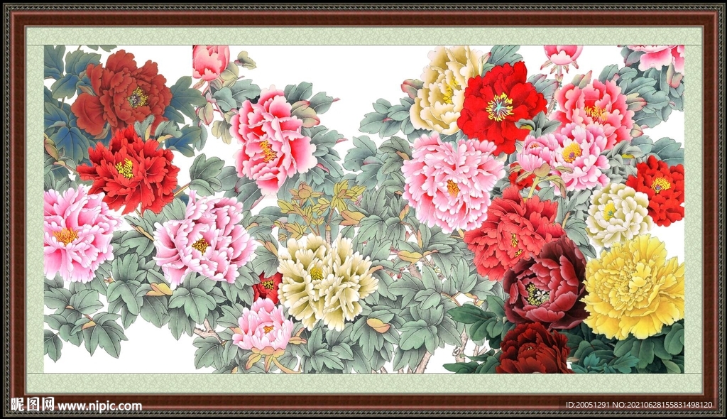 国画牡丹