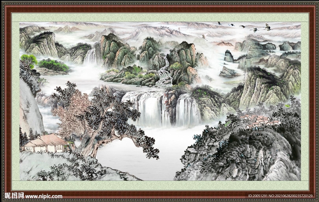 国画山水 