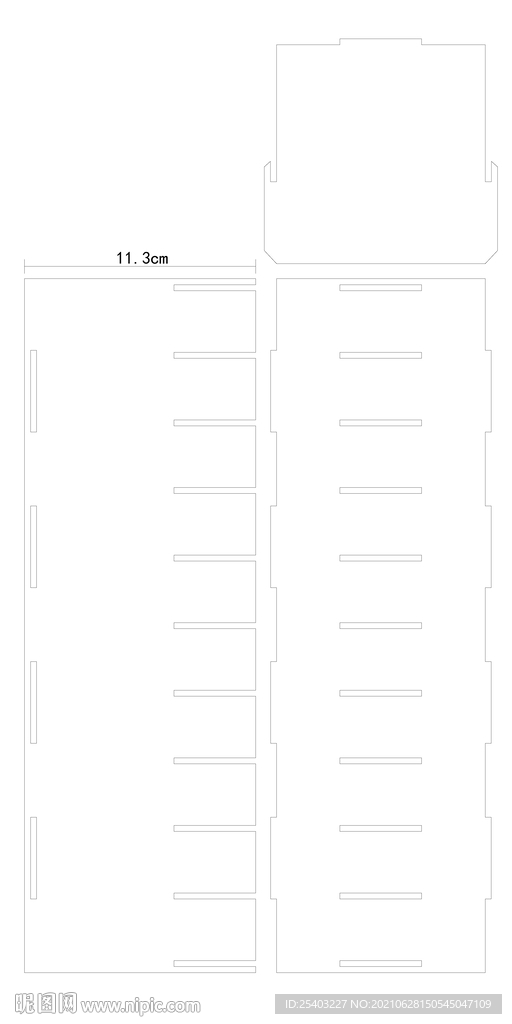 线稿开模矢量图