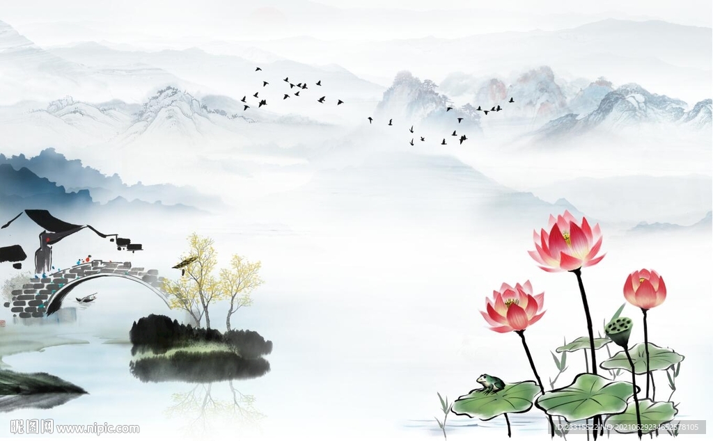 中式客厅电视背景墙