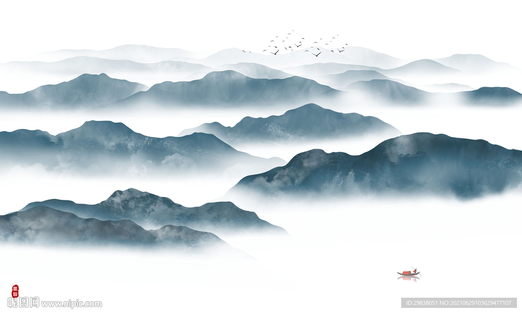 新中式水墨画