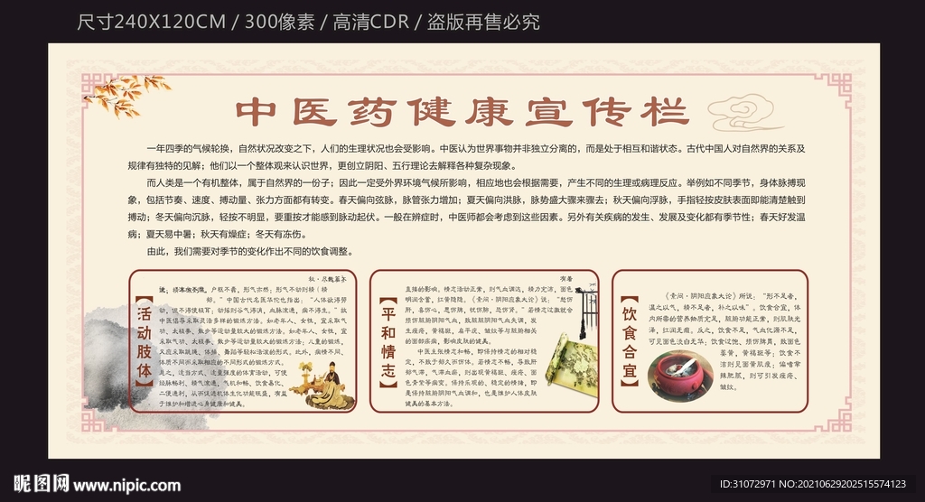 中医宣传栏