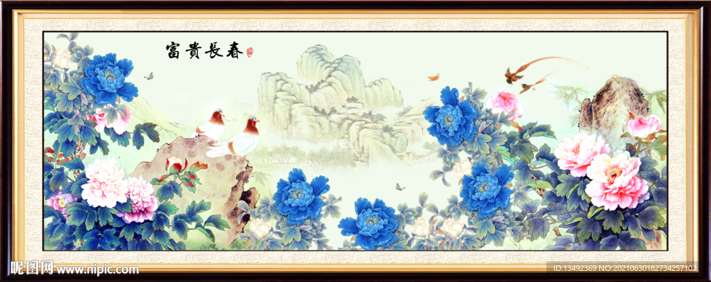 牡丹国画