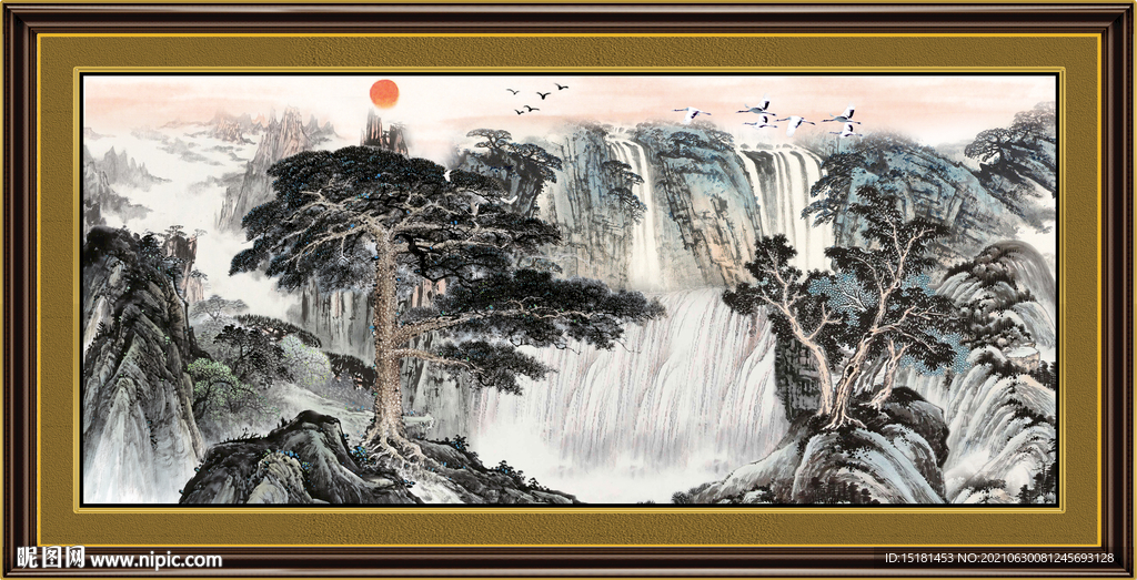 办公室山水画