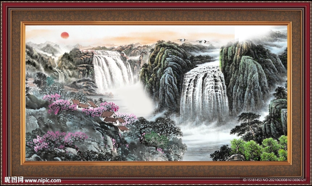 巨幅山水画