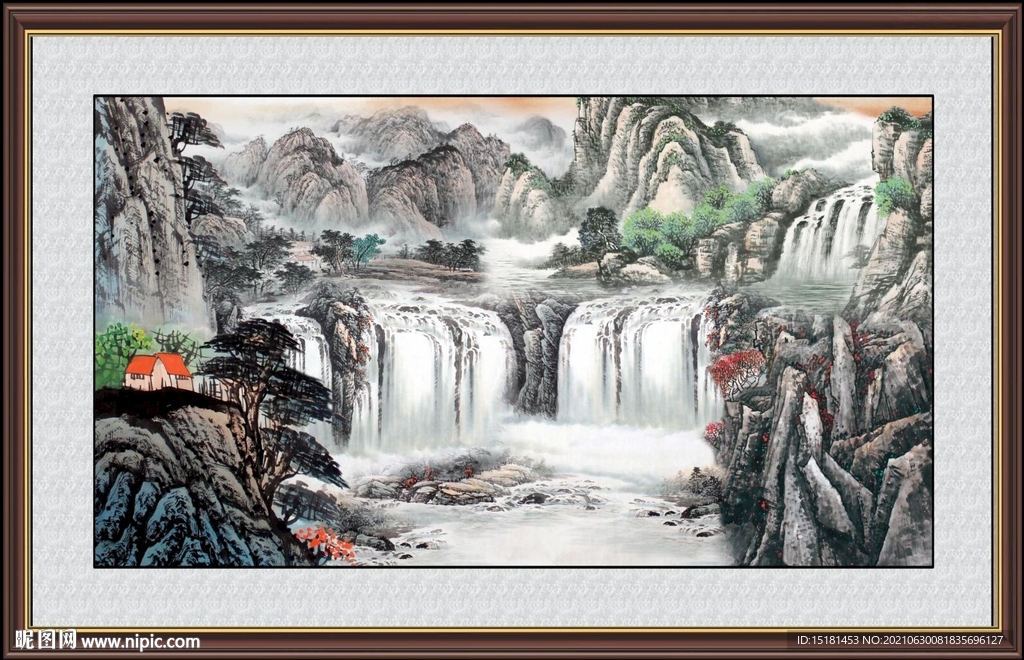 巨幅山水画 