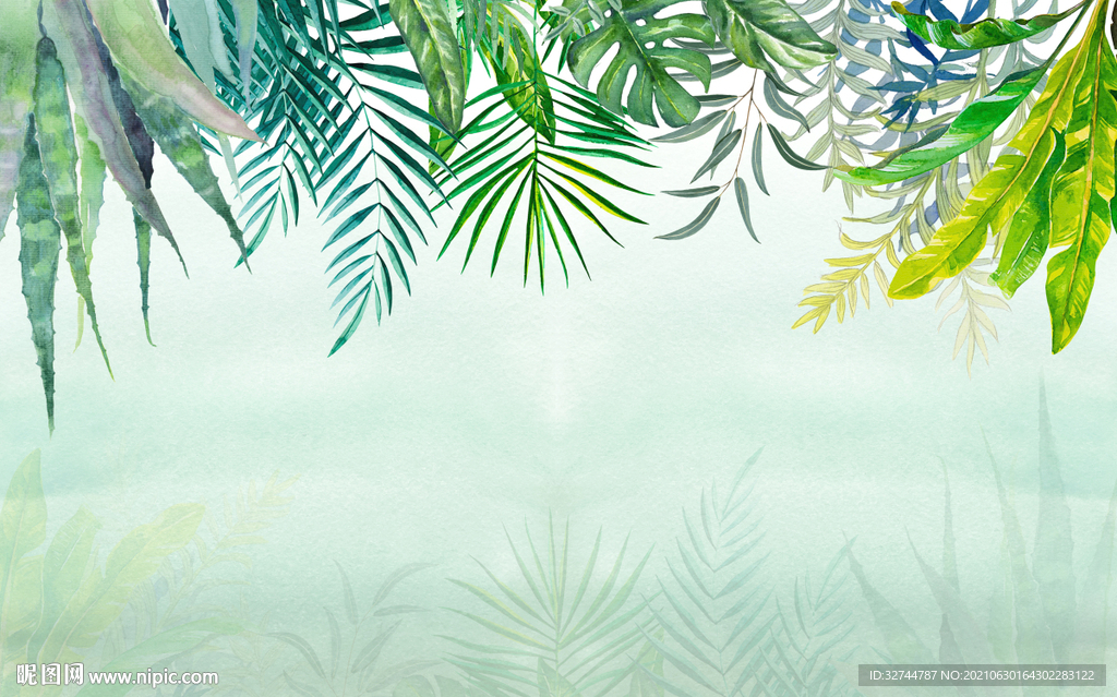 热带植物装饰画