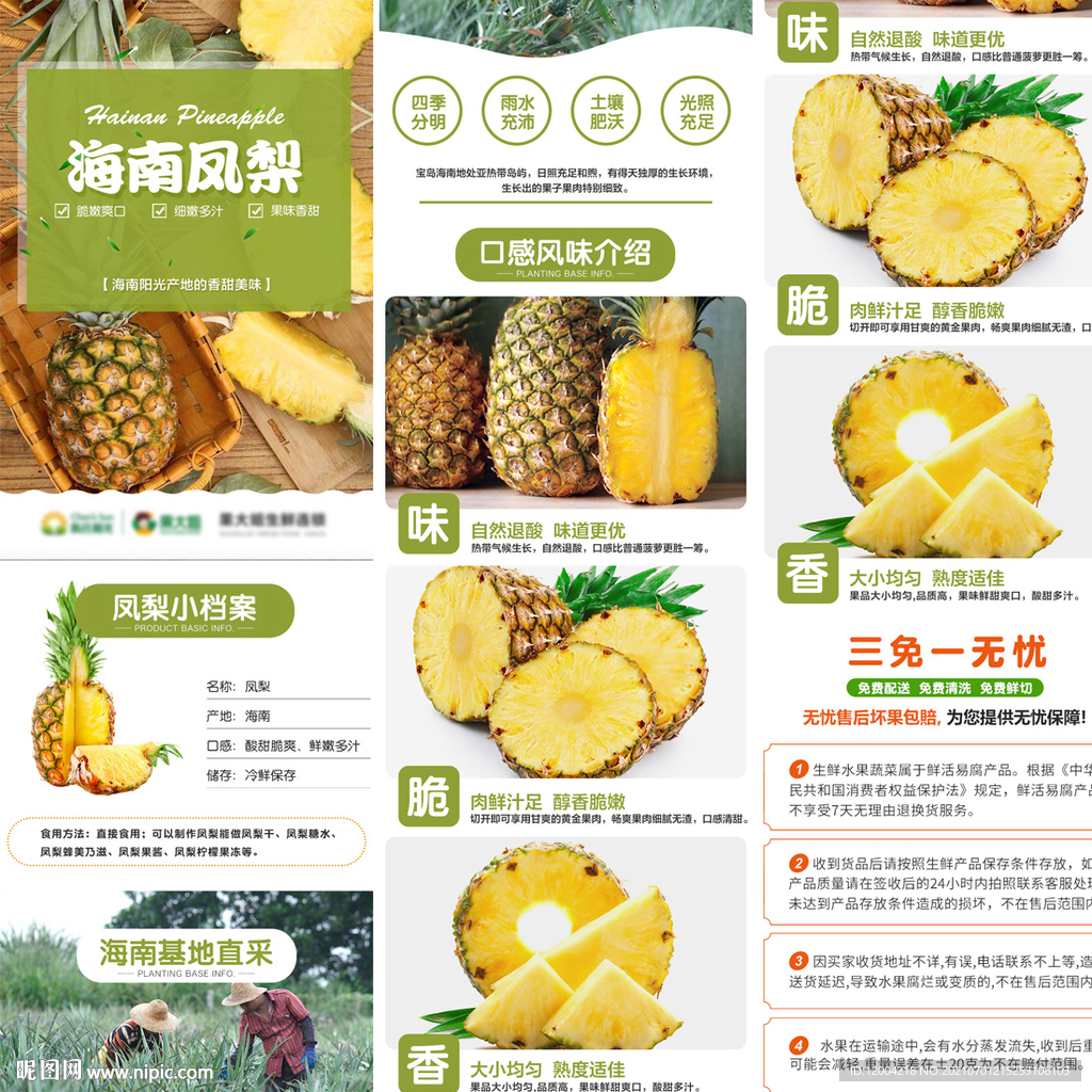 海南凤梨详情页