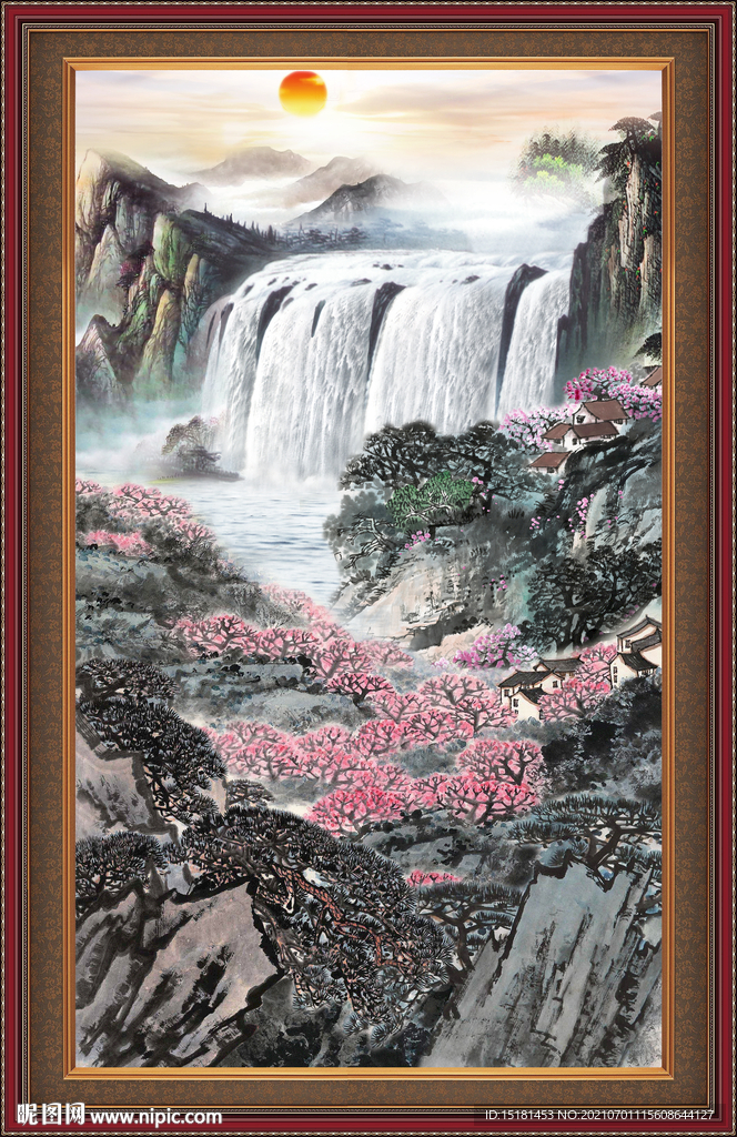 巨幅山水画