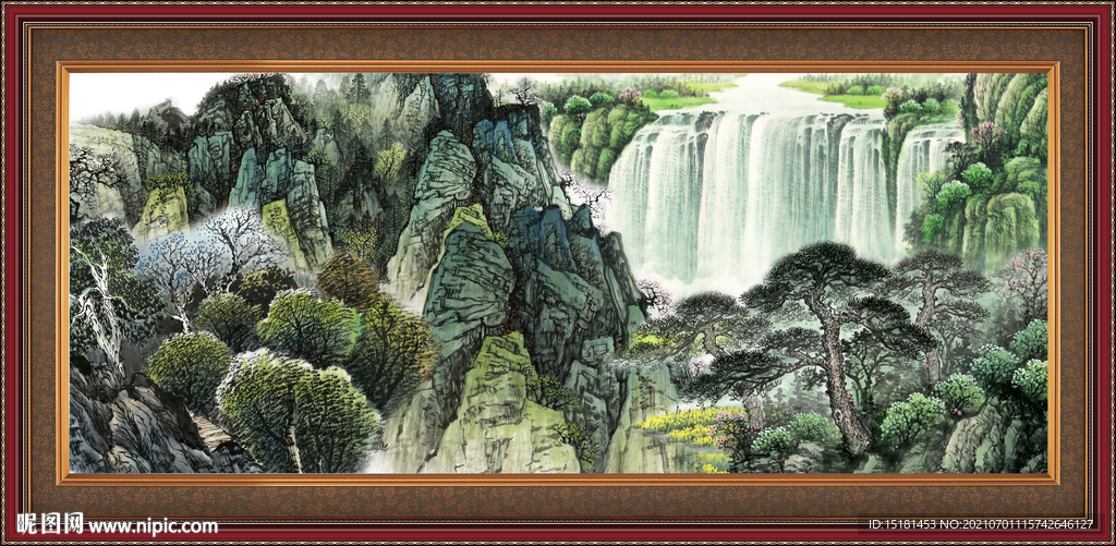 巨幅山水画 