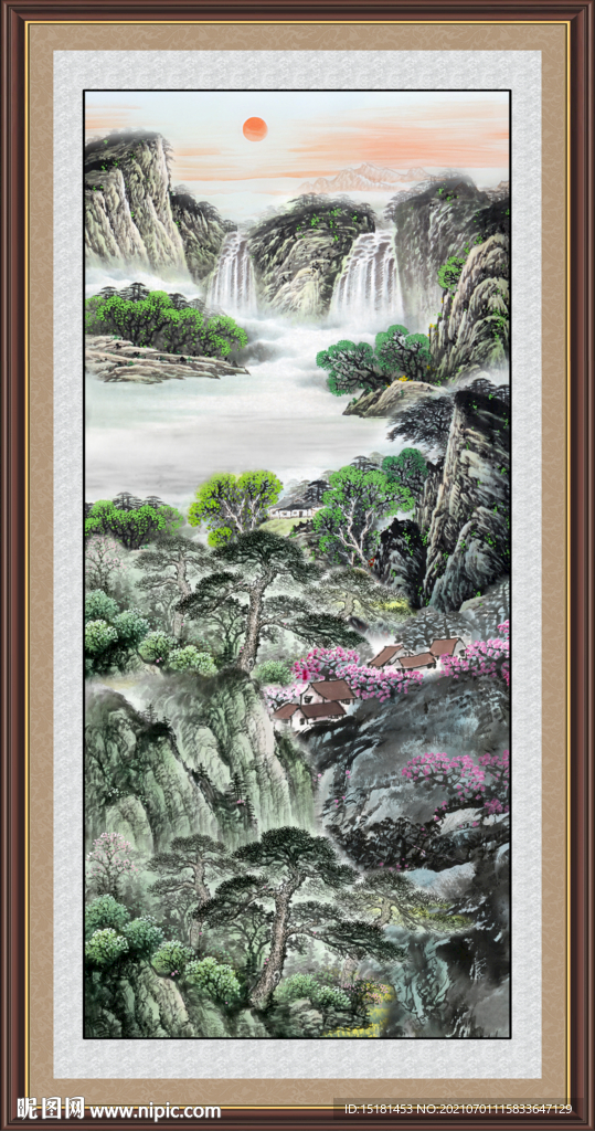 巨幅山水画 