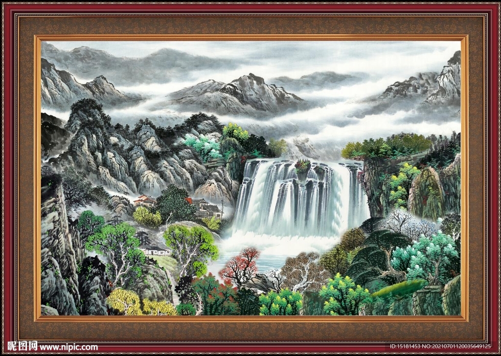 巨幅山水画