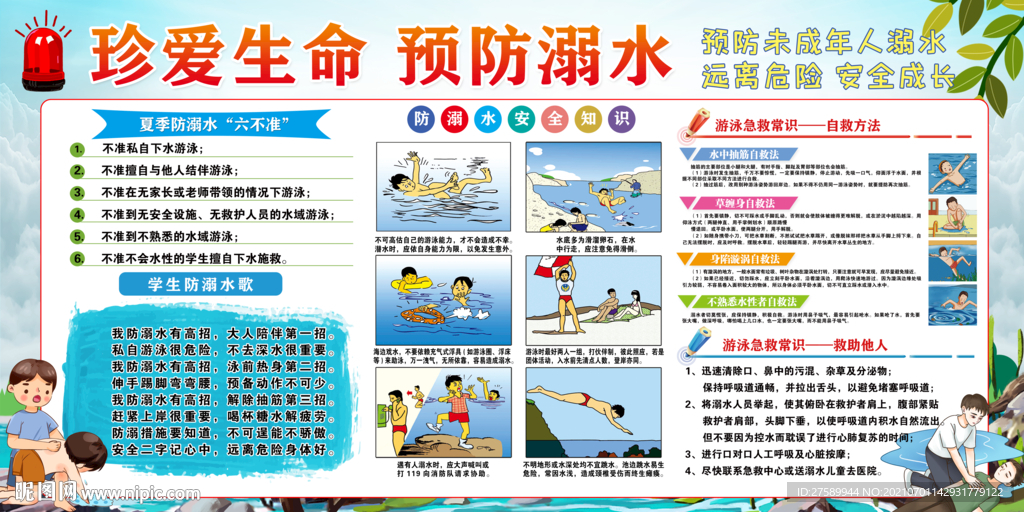 防溺水宣传栏