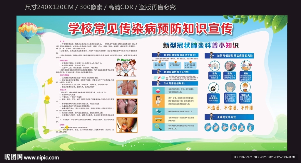 校园传染病预防宣传栏