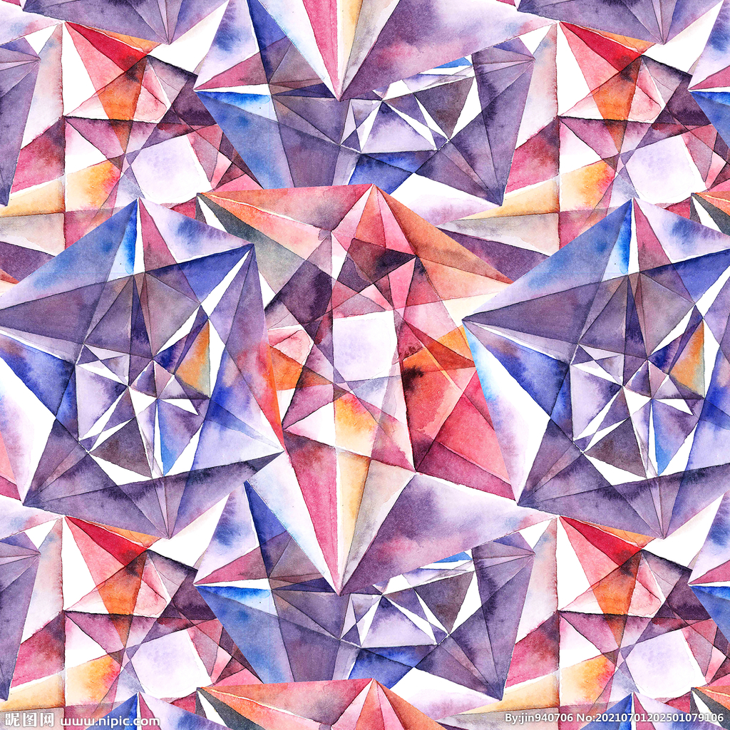 几何菱形 钻石风格 