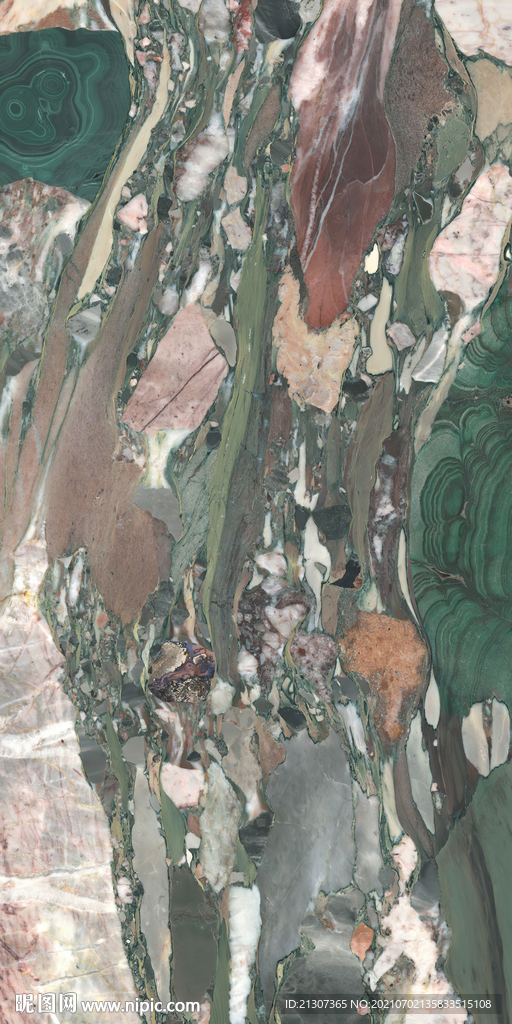 雨林绿水磨瓷砖玉石贴图底纹素材