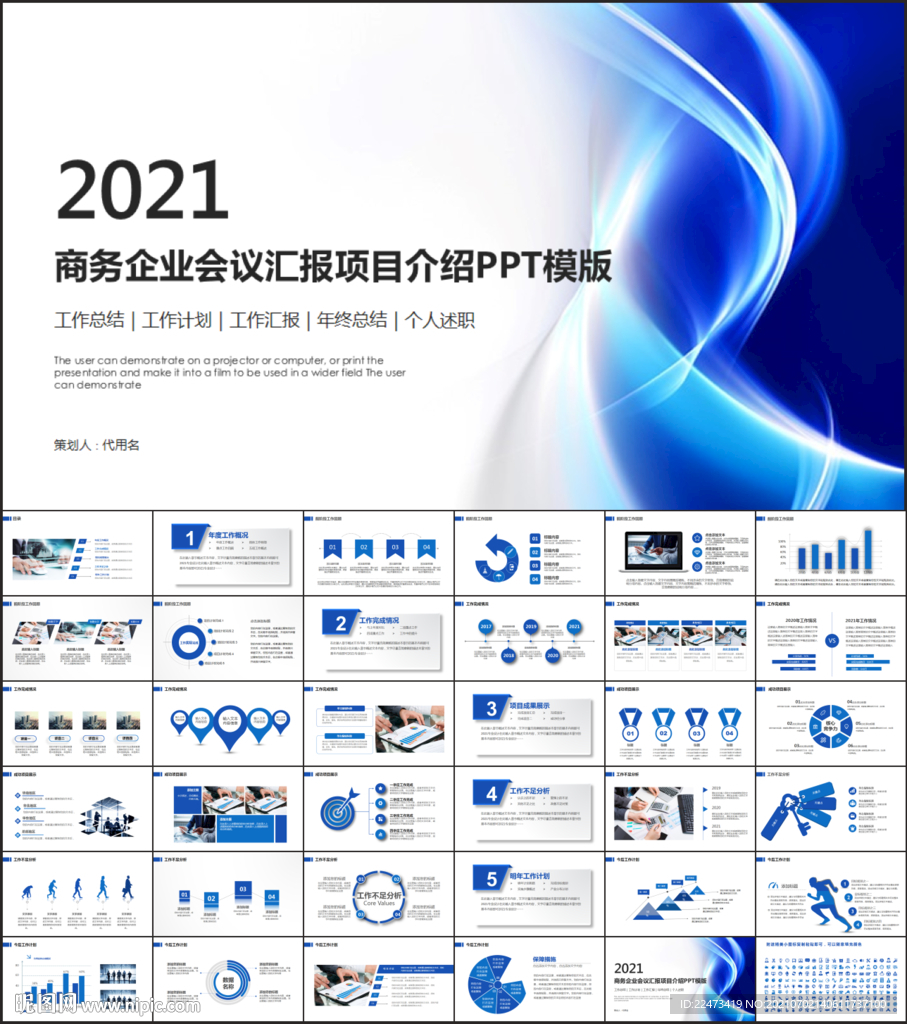 商务会议汇报项目介绍PPT