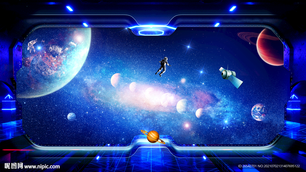 宇宙星空演出背景板