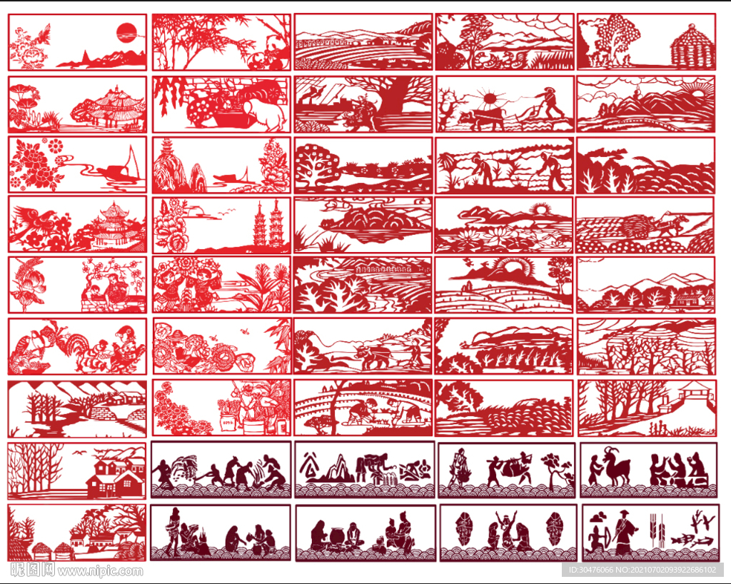 二十四节气剪纸