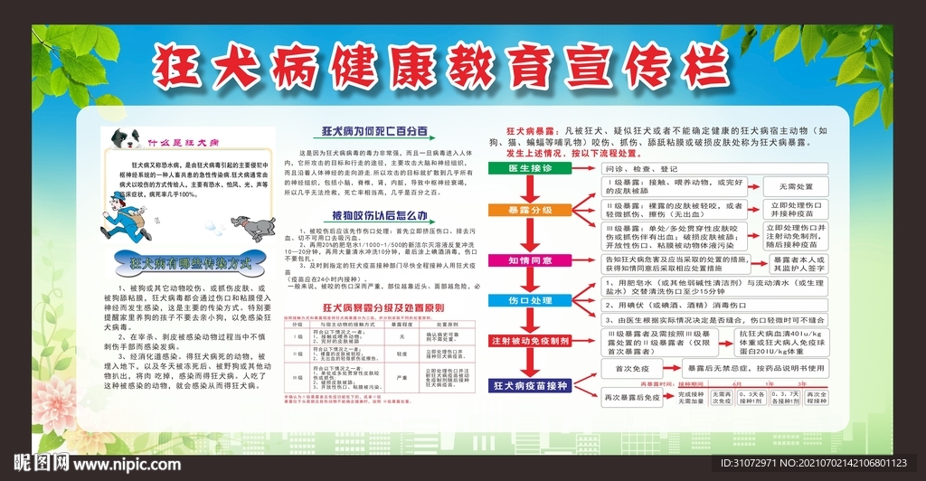 狂犬病健康教育宣传栏