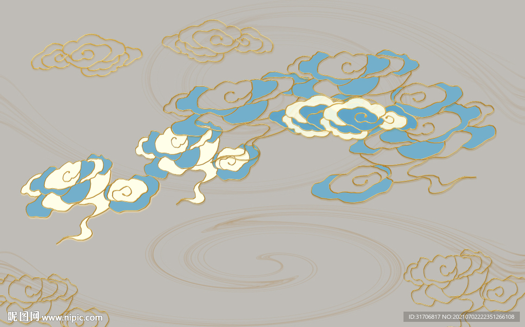 祥云背景墙