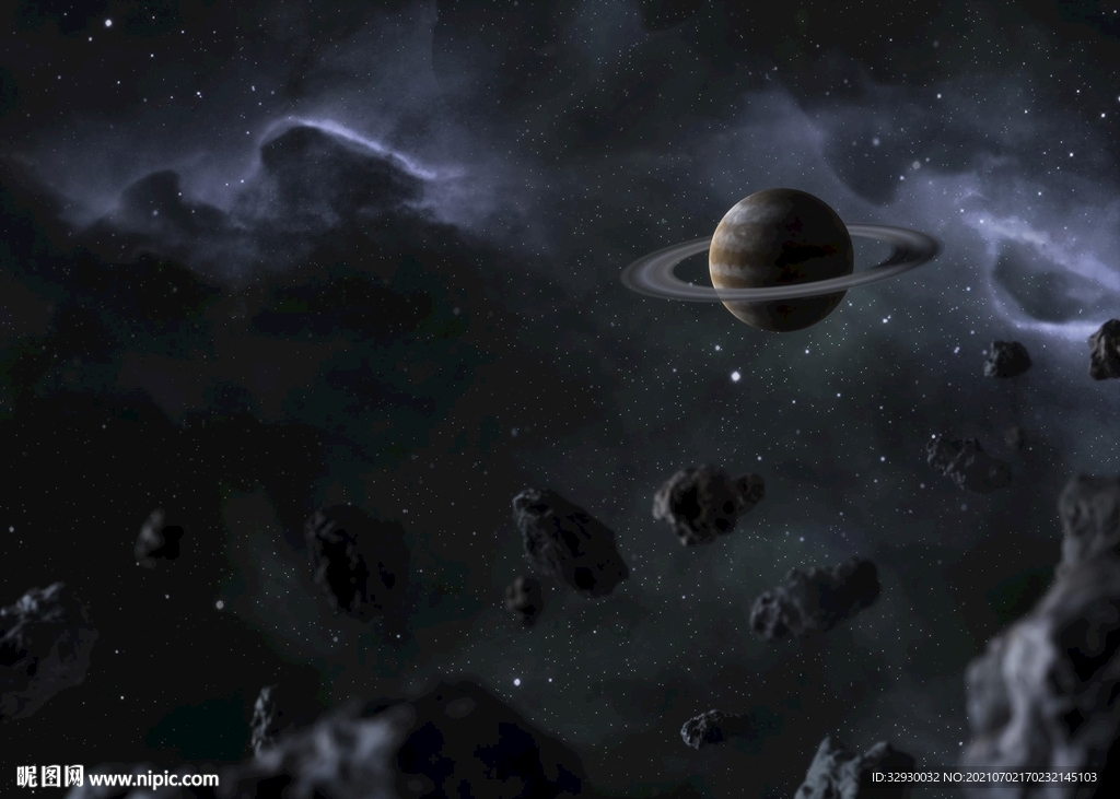 陨石土星环图片