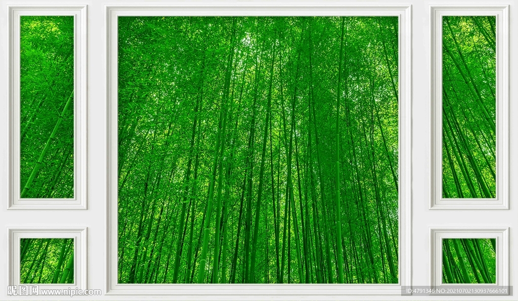 竹子林电视背景墙