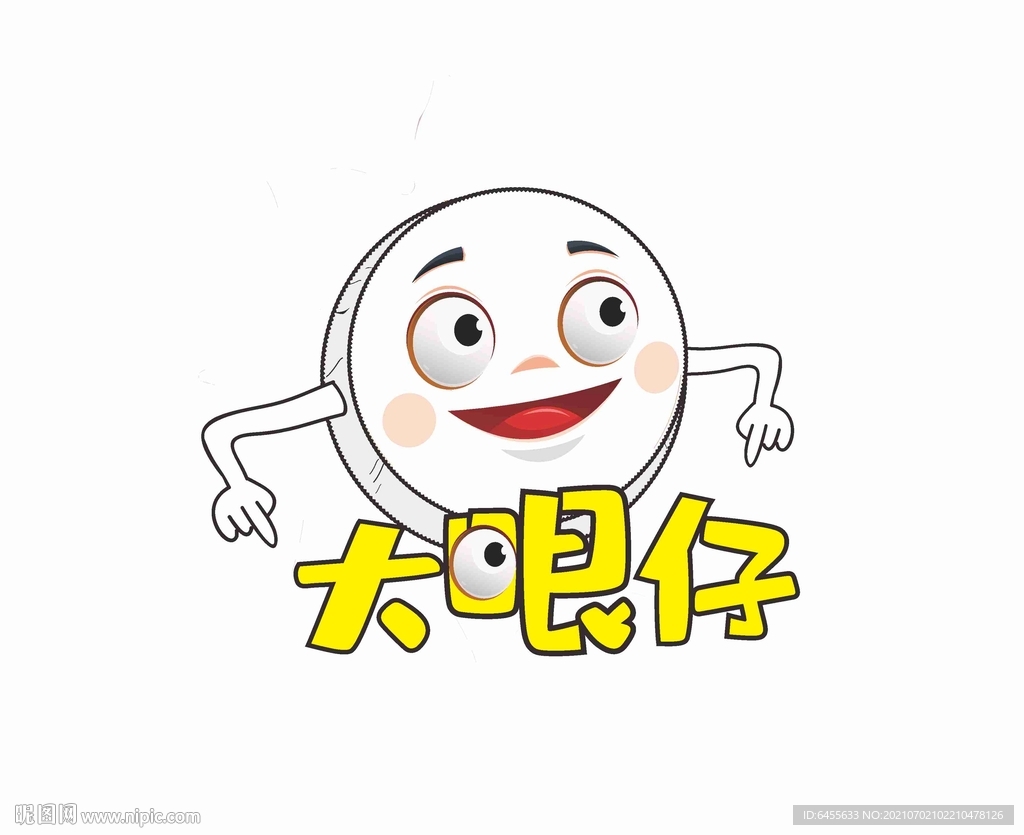 卡通大眼仔糕点形象设计