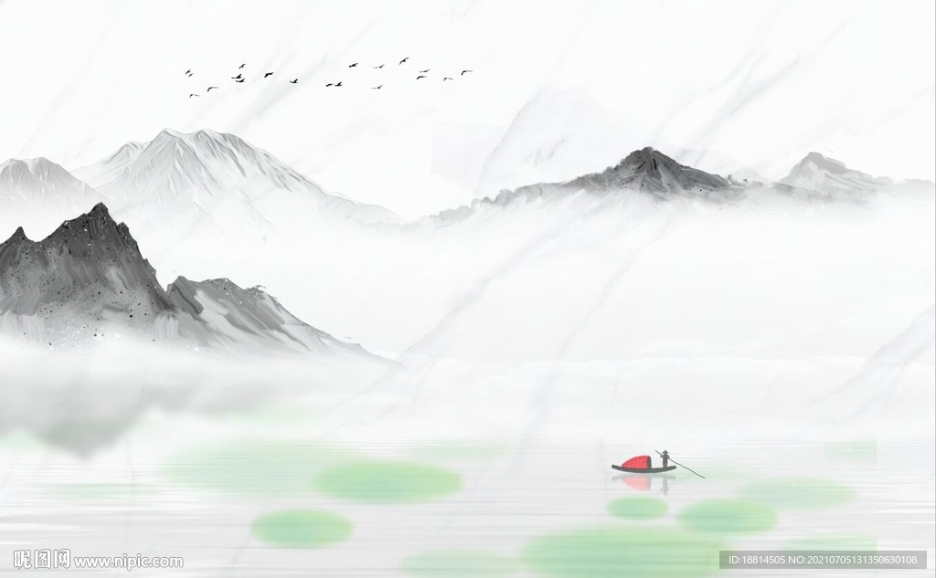 新中式电视背景墙