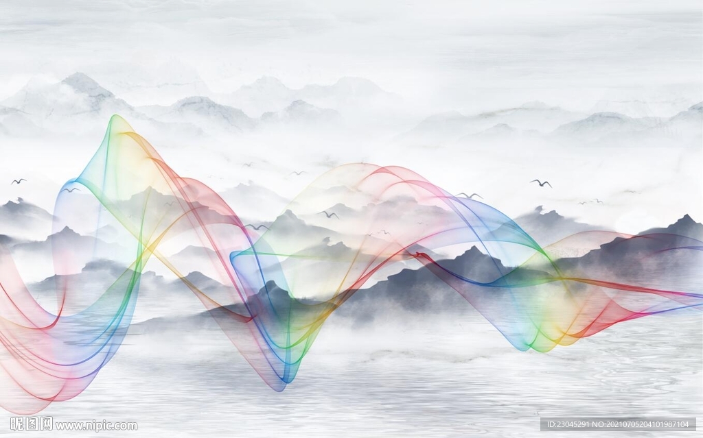 新中式客厅电视背景墙