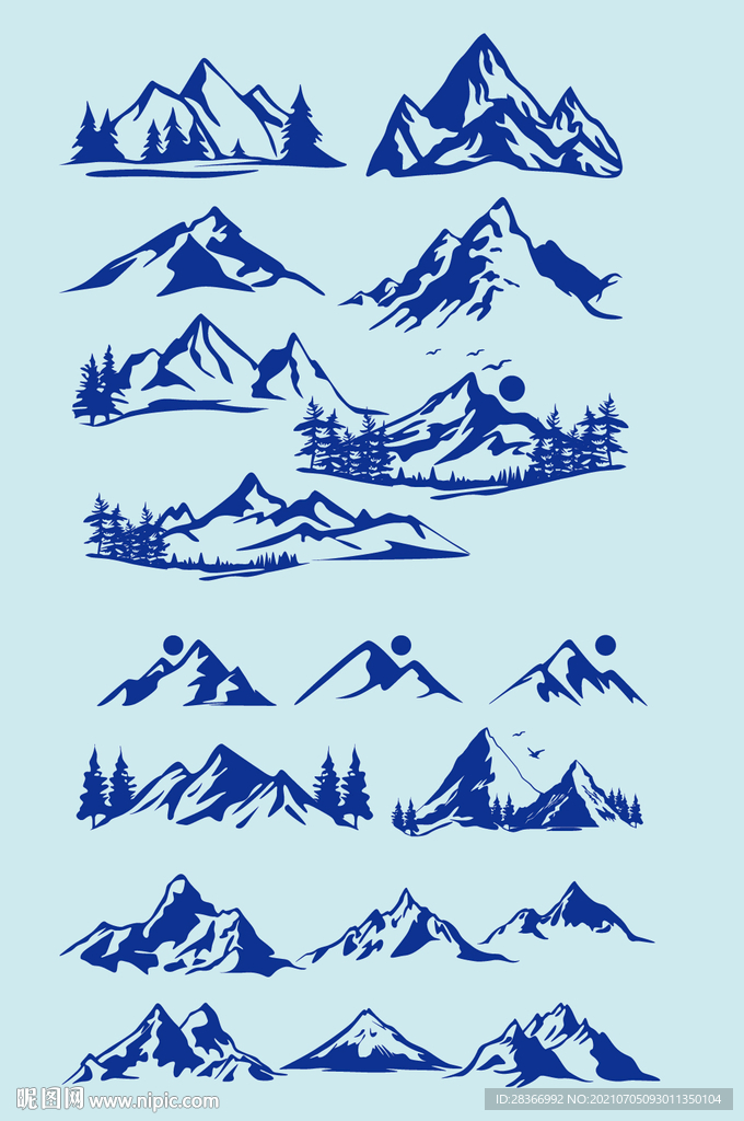 矢量户外山地形