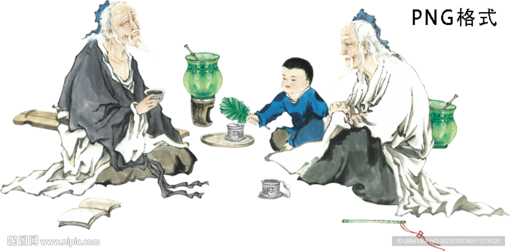 茶叶素材人物