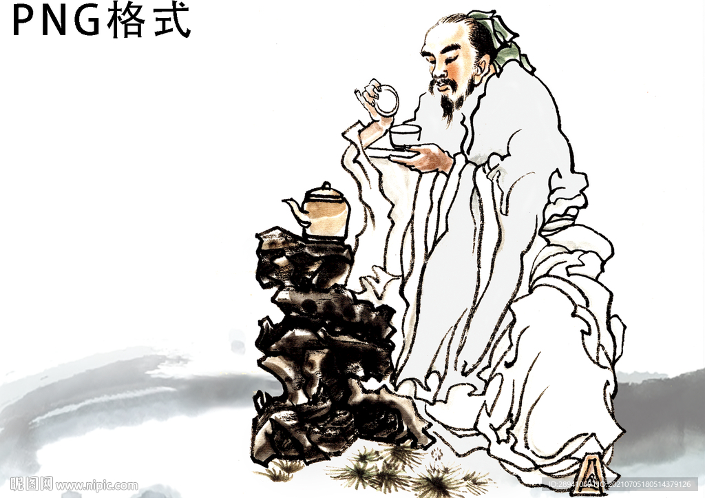 茶叶素材人物
