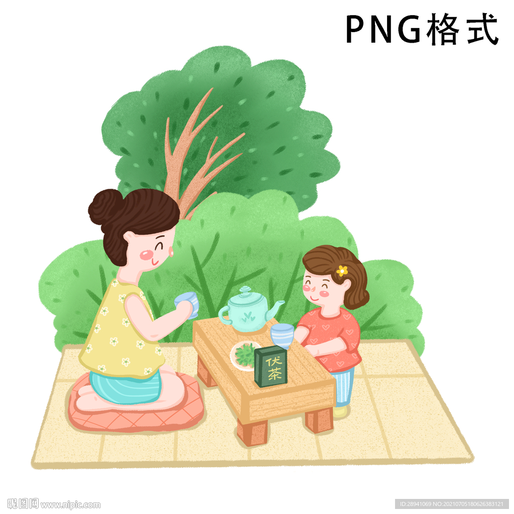 茶叶素材人物