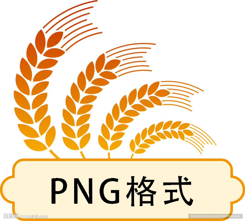 稻谷边框素材
