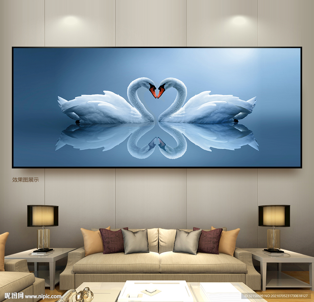 动物客厅床头装饰画