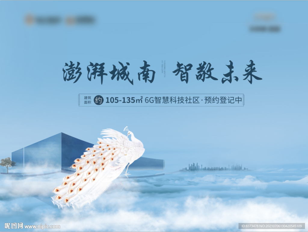 孔雀 城南  蓝天 质感 大气