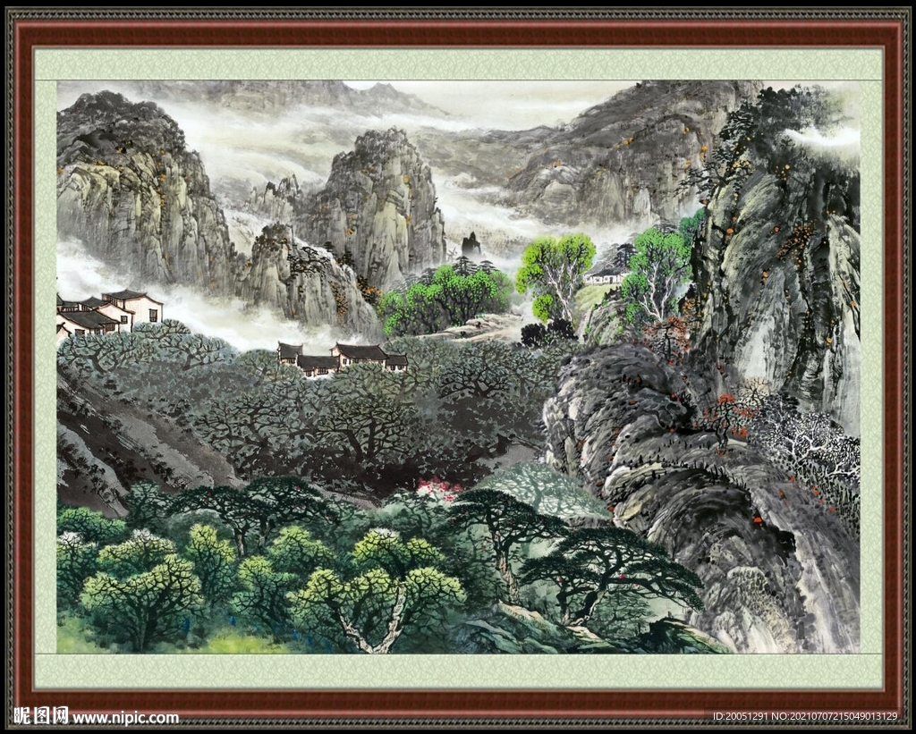 国画山水 