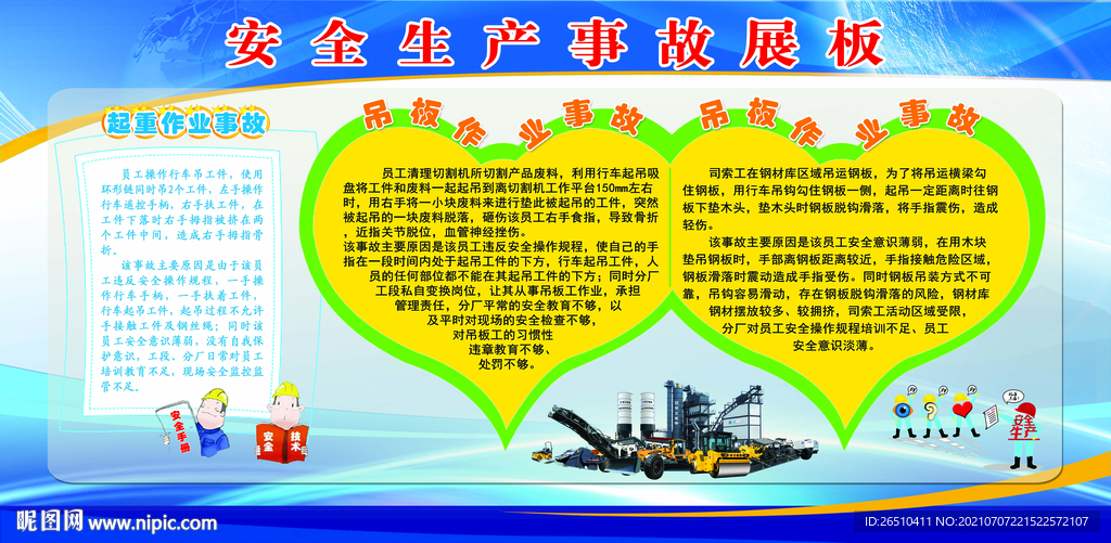 安全生产事故展板
